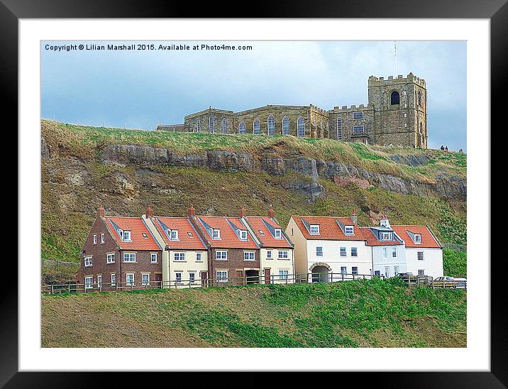  St Marys Church-Whitby. Framed Mounted Print by Lilian Marshall