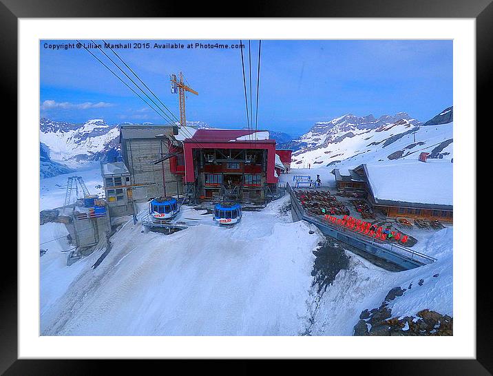  Mount Titlis. Framed Mounted Print by Lilian Marshall