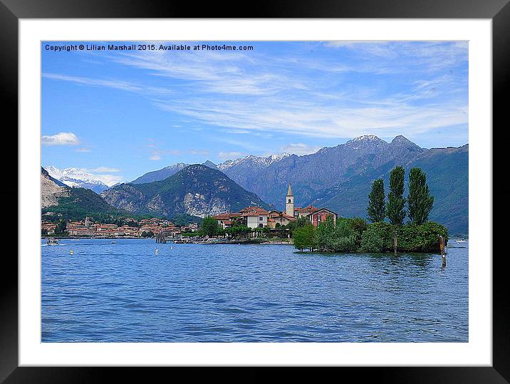  Lake Maggiore . Italy Framed Mounted Print by Lilian Marshall