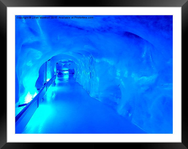 Mount Titlis Ice Cave.  Framed Mounted Print by Lilian Marshall