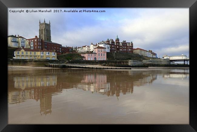 Cromer Reflections. Framed Print by Lilian Marshall