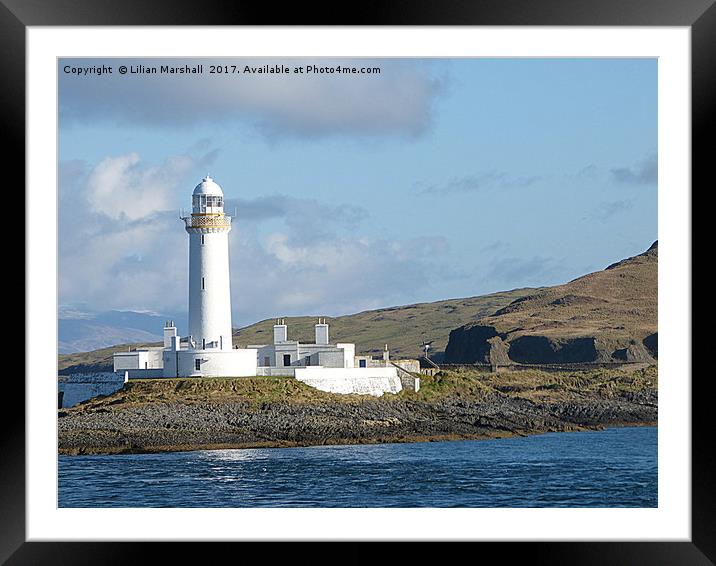 Lismore Lighthouse, Framed Mounted Print by Lilian Marshall