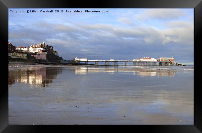 Cromer Reflections. Framed Print by Lilian Marshall