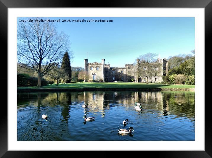 Towneley Hall  Framed Mounted Print by Lilian Marshall