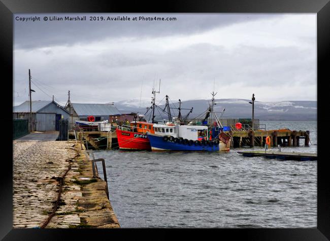 Cromarty Harbour.  Framed Print by Lilian Marshall