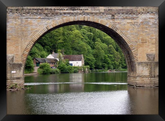 Prebends Bridge , Durham. Framed Print by Lilian Marshall
