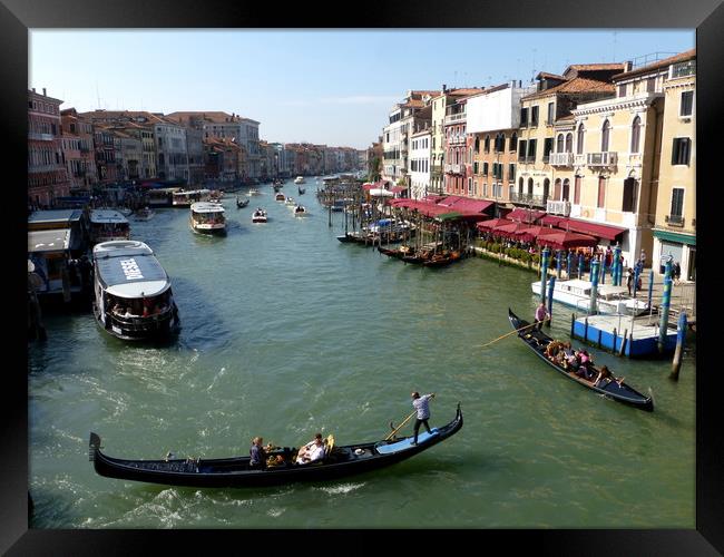 Grand Canal Venice.  Framed Print by Lilian Marshall