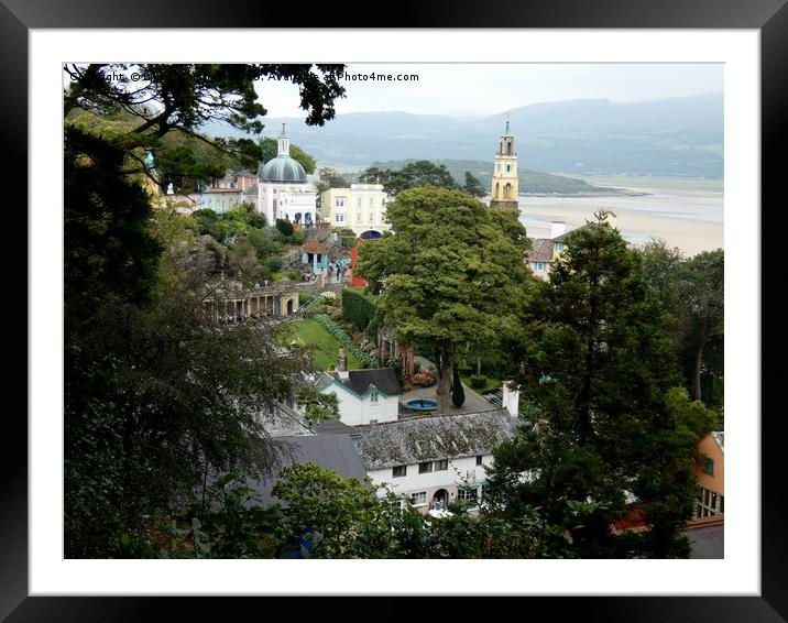 Portmeirion  Framed Mounted Print by Lilian Marshall