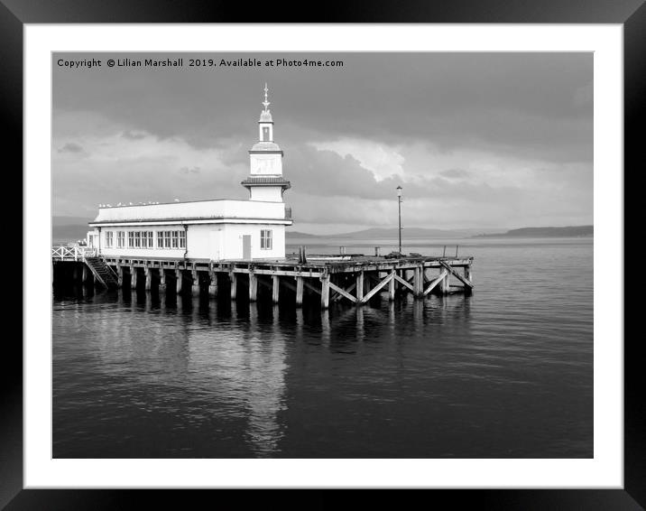 Dunoon Pier Scotland.  Framed Mounted Print by Lilian Marshall