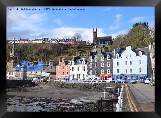 Main Street Tobermoray.  Framed Print by Lilian Marshall