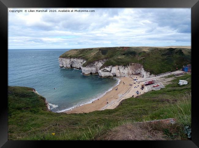 Flamborough North Landing . Framed Print by Lilian Marshall