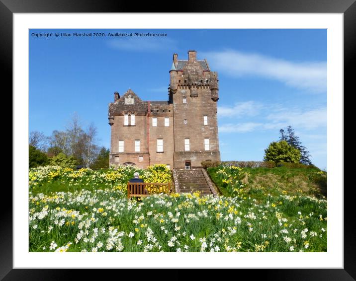 Spring at Brodick Castle, Framed Mounted Print by Lilian Marshall
