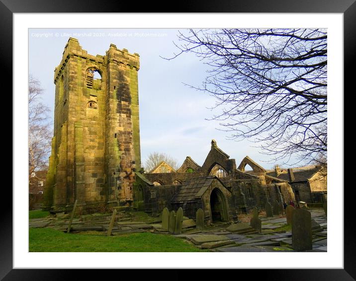 The Thomas a' Becket church at Heptonstall . Framed Mounted Print by Lilian Marshall