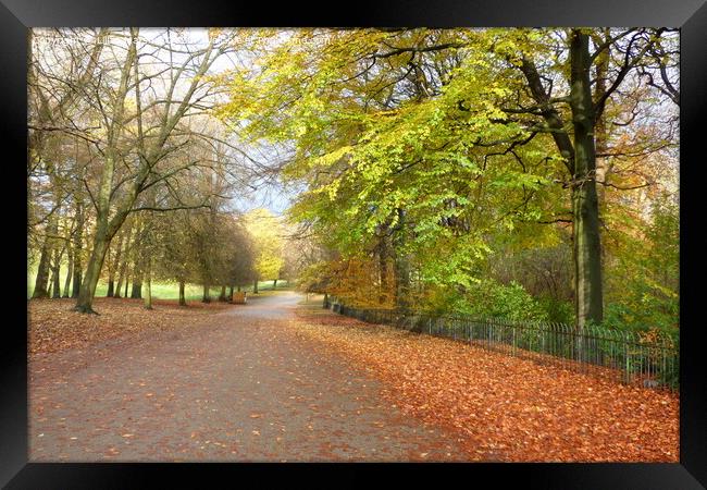 Heaton Park Manchester.  Framed Print by Lilian Marshall