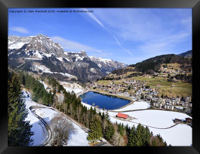 Engleberg Valley Switzerland.  Framed Print by Lilian Marshall