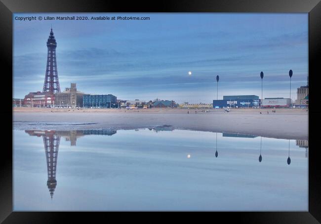 Blackpool North Promenade.  Framed Print by Lilian Marshall