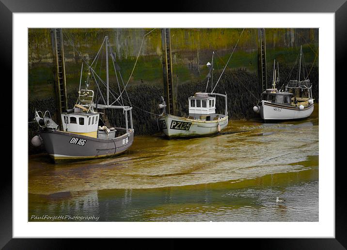 padstow trio green Framed Mounted Print by paul forgette