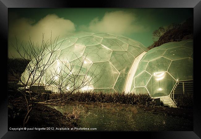 eden project Framed Print by paul forgette