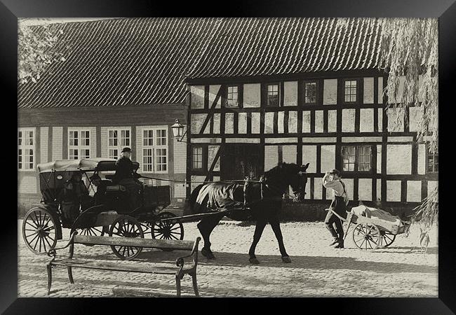 The Old Town in Aarhus Framed Print by Jan Ekstrøm
