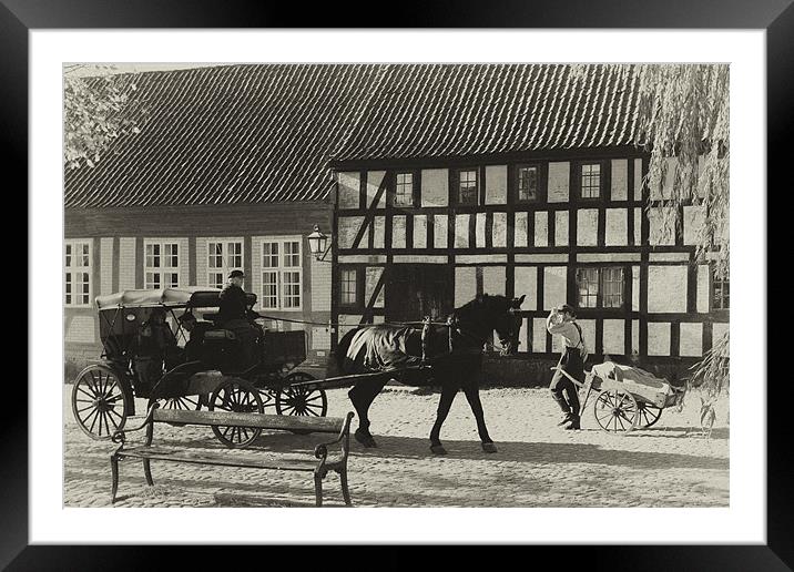 The Old Town in Aarhus Framed Mounted Print by Jan Ekstrøm