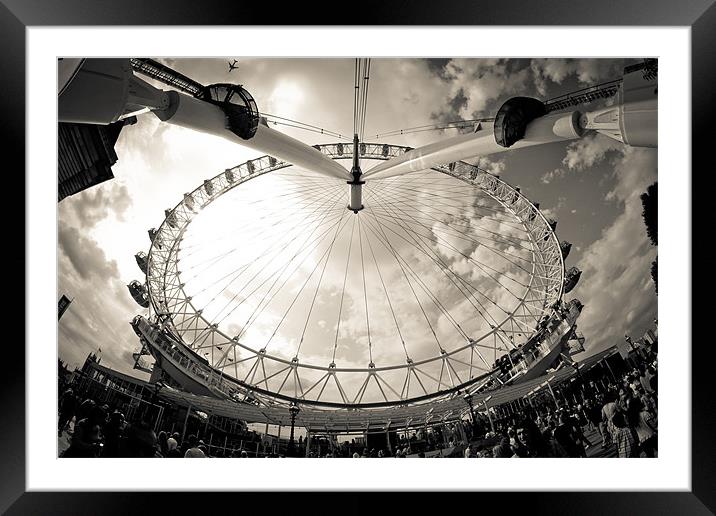 London Eye Framed Mounted Print by Andy McKenna