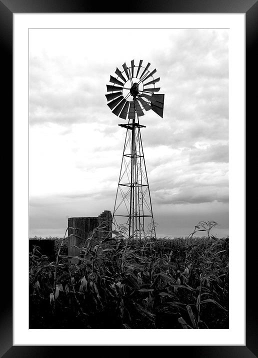The windmill Framed Mounted Print by Hush Naidoo