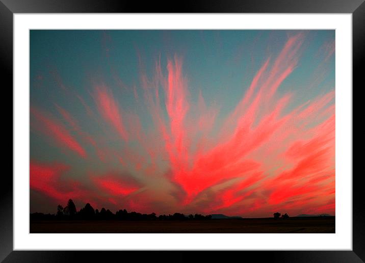 Sunset in Betherlem Framed Mounted Print by Hush Naidoo