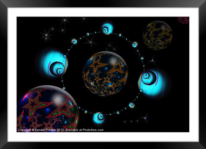 Starry,starry night. Framed Mounted Print by Sandra Pledger