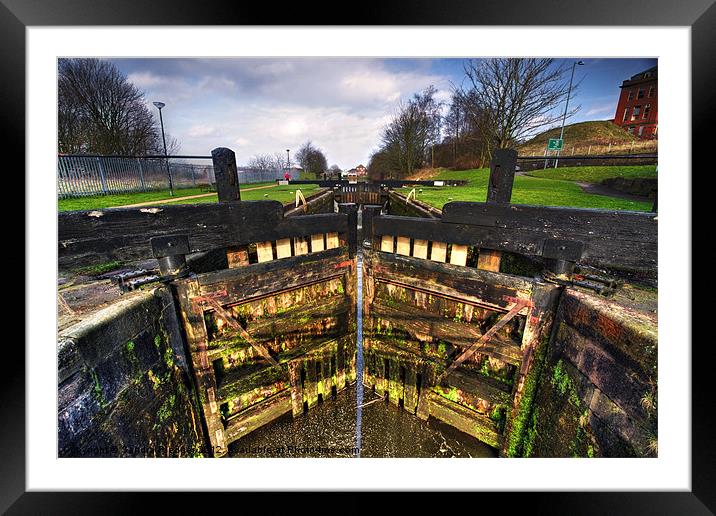 Lock 57 Leeds Liverpool Canal Framed Mounted Print by Sandra Pledger