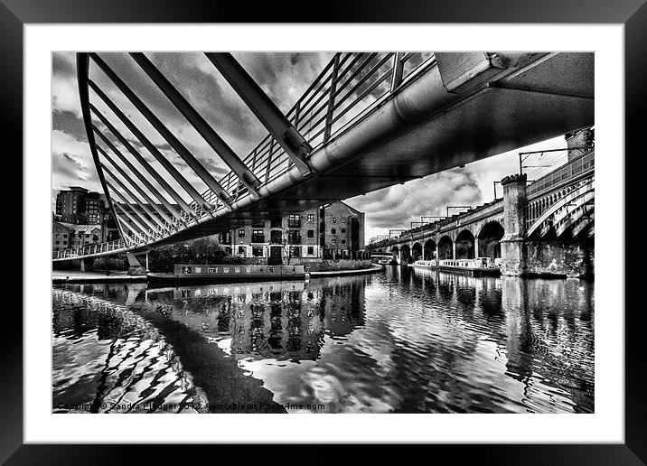 Castlefield Junction Framed Mounted Print by Sandra Pledger