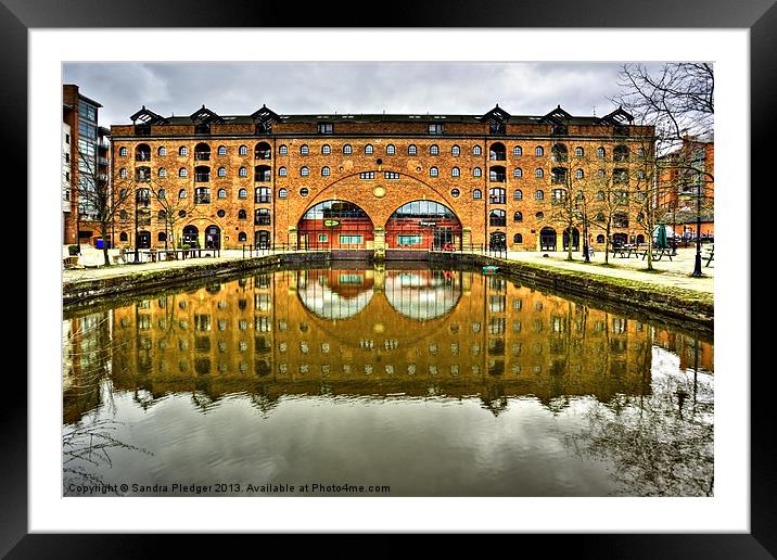 Middle Warehouse Castlefield Manchester Framed Mounted Print by Sandra Pledger