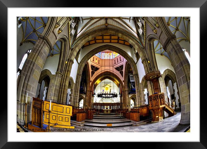Cathedral Curves Framed Mounted Print by Sandra Pledger