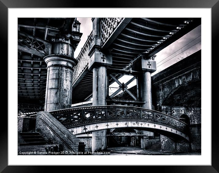 Castlefield Viaducts Framed Mounted Print by Sandra Pledger