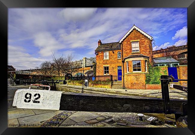 Lock Keepers Cottage Framed Print by Sandra Pledger