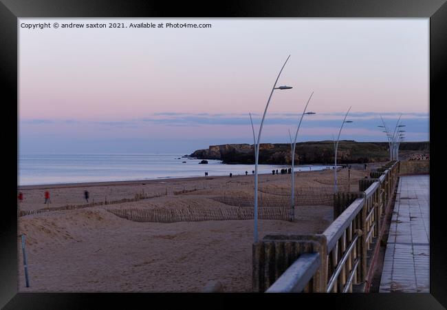 THE DAYS END   Framed Print by andrew saxton