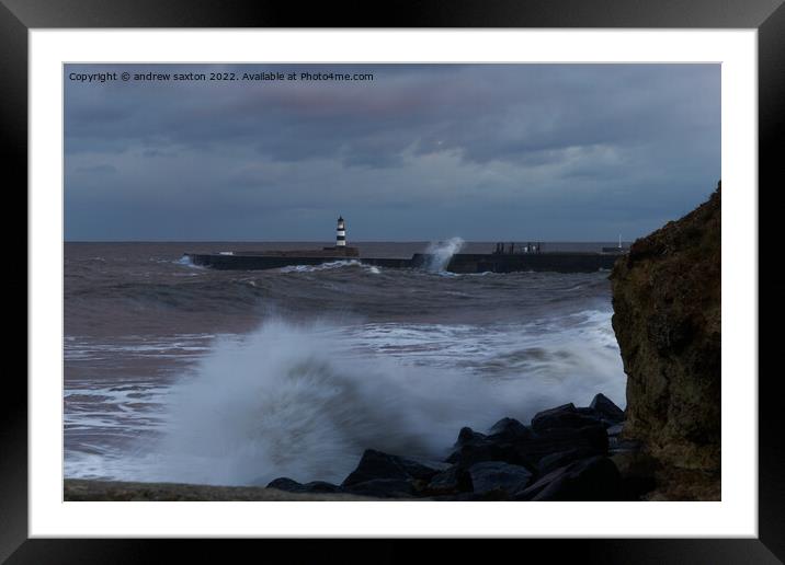 GETTING CLOSER Framed Mounted Print by andrew saxton