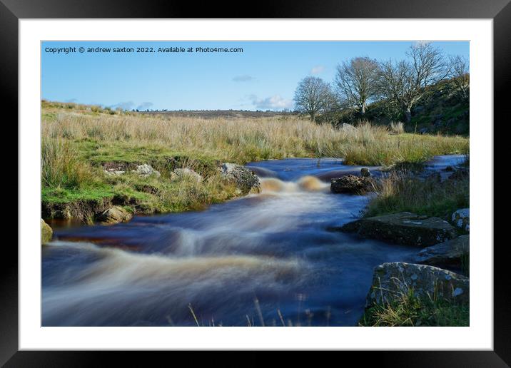 SMOOTHING WET Framed Mounted Print by andrew saxton