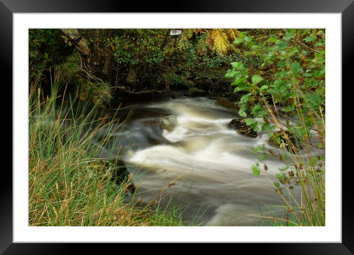 LITTLE FLOW Framed Mounted Print by andrew saxton