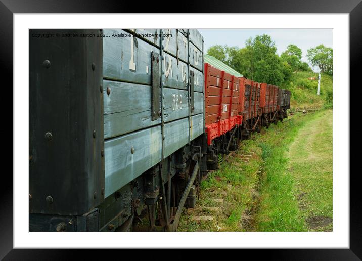FREIGHT Framed Mounted Print by andrew saxton