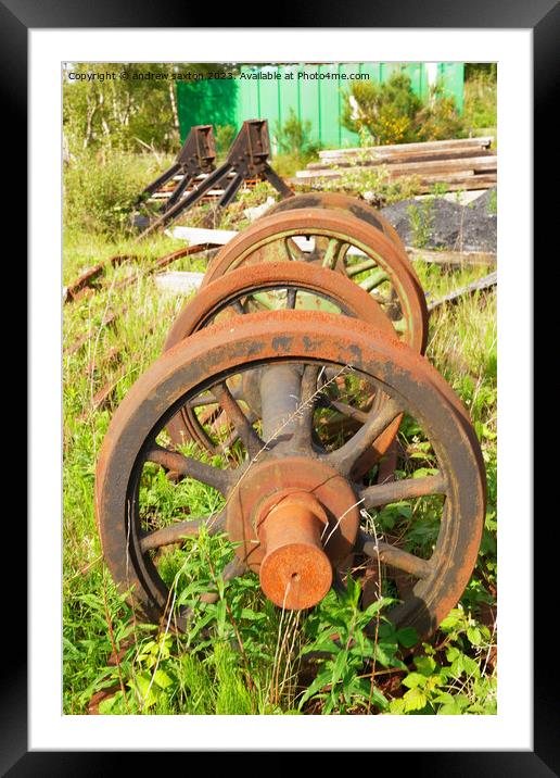 A pair  Framed Mounted Print by andrew saxton