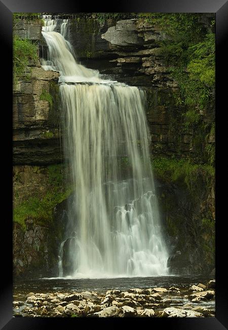  BIG FALLS Framed Print by andrew saxton