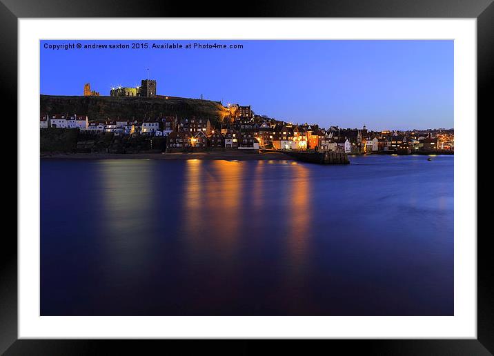  ITS WHITBY Framed Mounted Print by andrew saxton