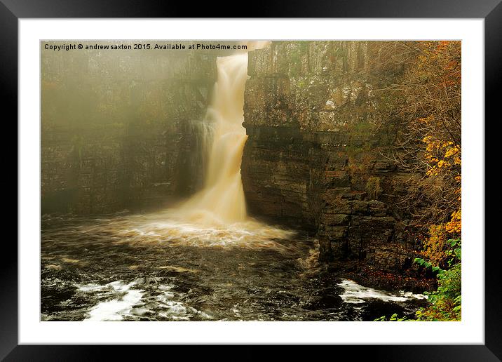  WATER FORCE Framed Mounted Print by andrew saxton