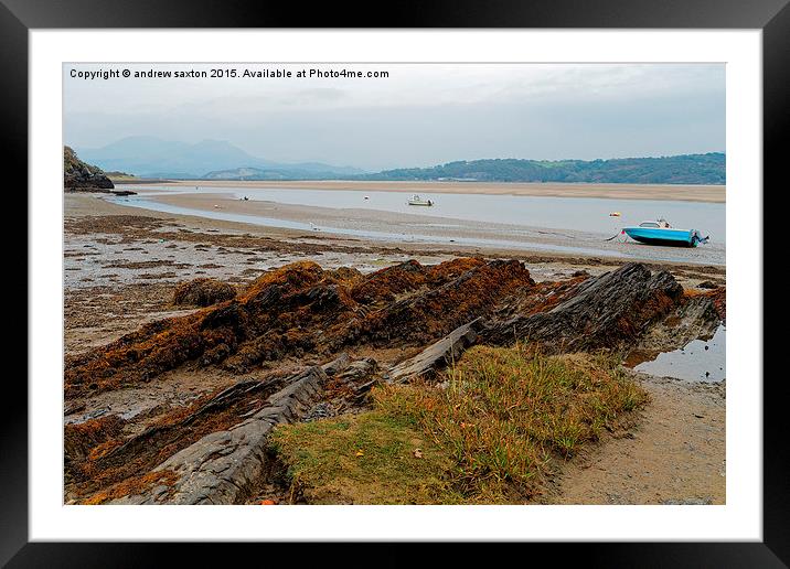  LOW TIDE Framed Mounted Print by andrew saxton