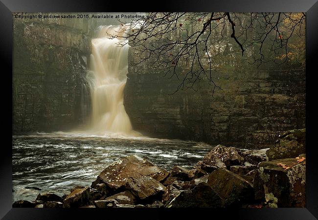  WATER FORCE Framed Print by andrew saxton