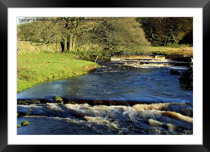  YORKSHIRE WATER'S Framed Mounted Print by andrew saxton
