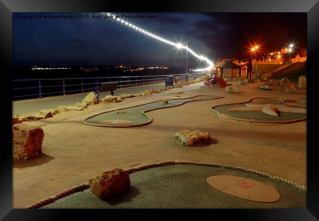  CRAZY GOLF ANY ONE  Framed Print by andrew saxton