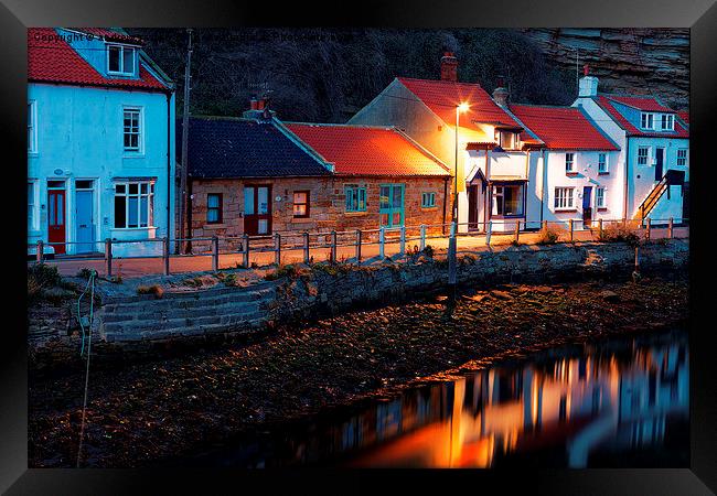  YORKSHIRE HOUSES Framed Print by andrew saxton