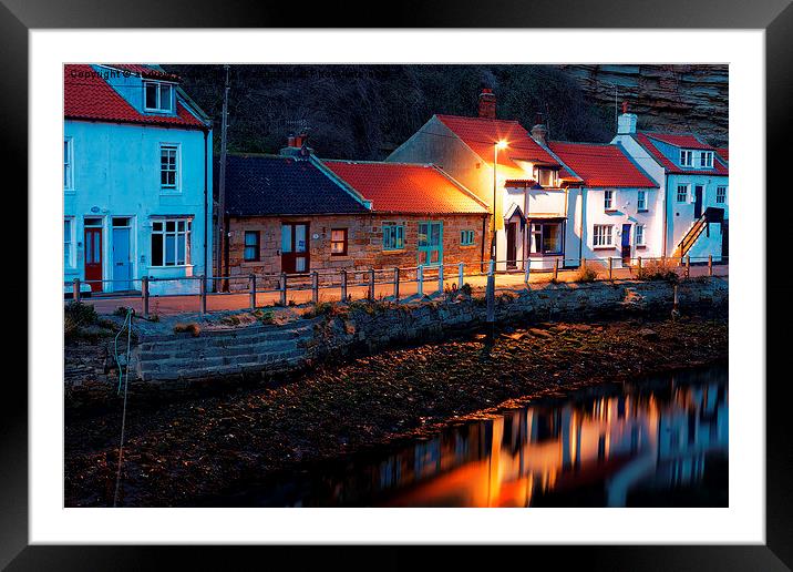  YORKSHIRE HOUSES Framed Mounted Print by andrew saxton