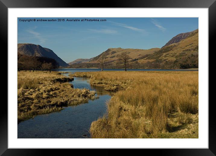  DERWENT LAKE Framed Mounted Print by andrew saxton